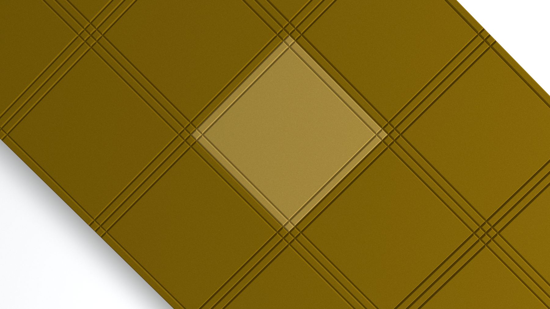 Khaki panel akustyczny Fluffo Pixel Deco o prostokątnym kształcie z wytłoczonym wzorem kratki